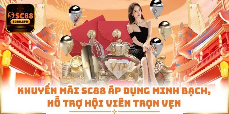 Khuyến mãi SC88 áp dụng minh bạch, hỗ trợ hội viên trọn vẹn