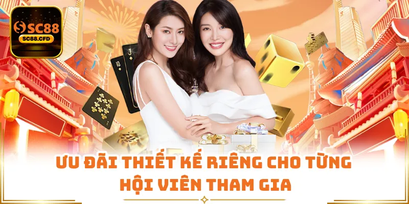 Ưu đãi thiết kế riêng cho từng hội viên tham gia